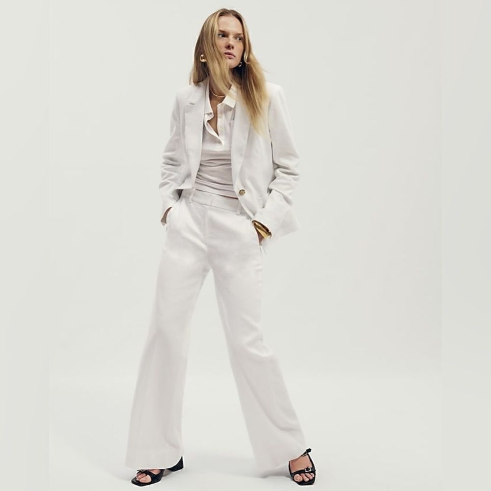 NWT J. Crew Carolina flare pant in stretch linen blend - Picture 5 of 14